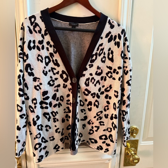 Ann Taylor Sweaters - Ann Taylor Leopard Print Cardigan